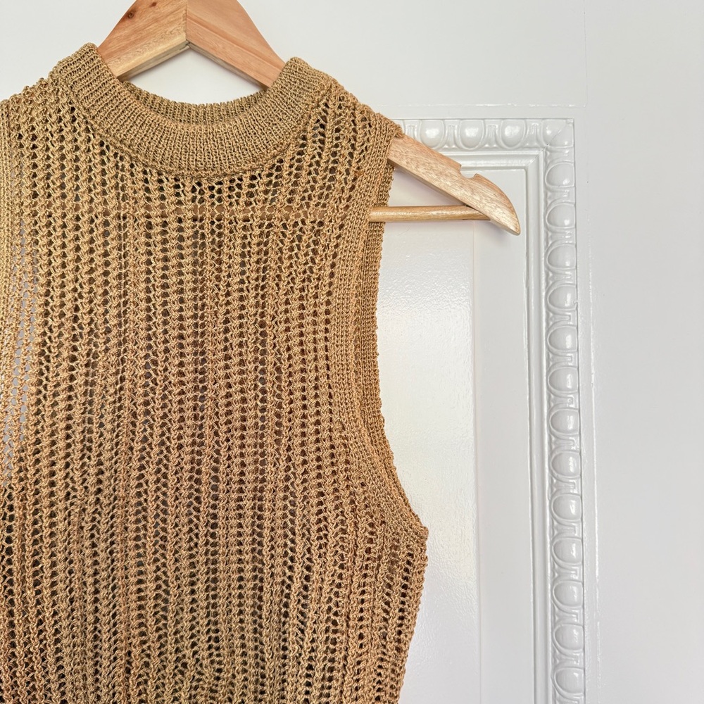 Mango Knitted Racer Back Tank - Picture 5 of 8